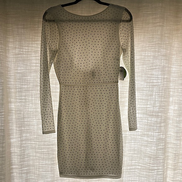 Embellished Open Back Mini Dress - Picture 3 of 6